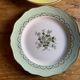 6 assiettes plates vintage
