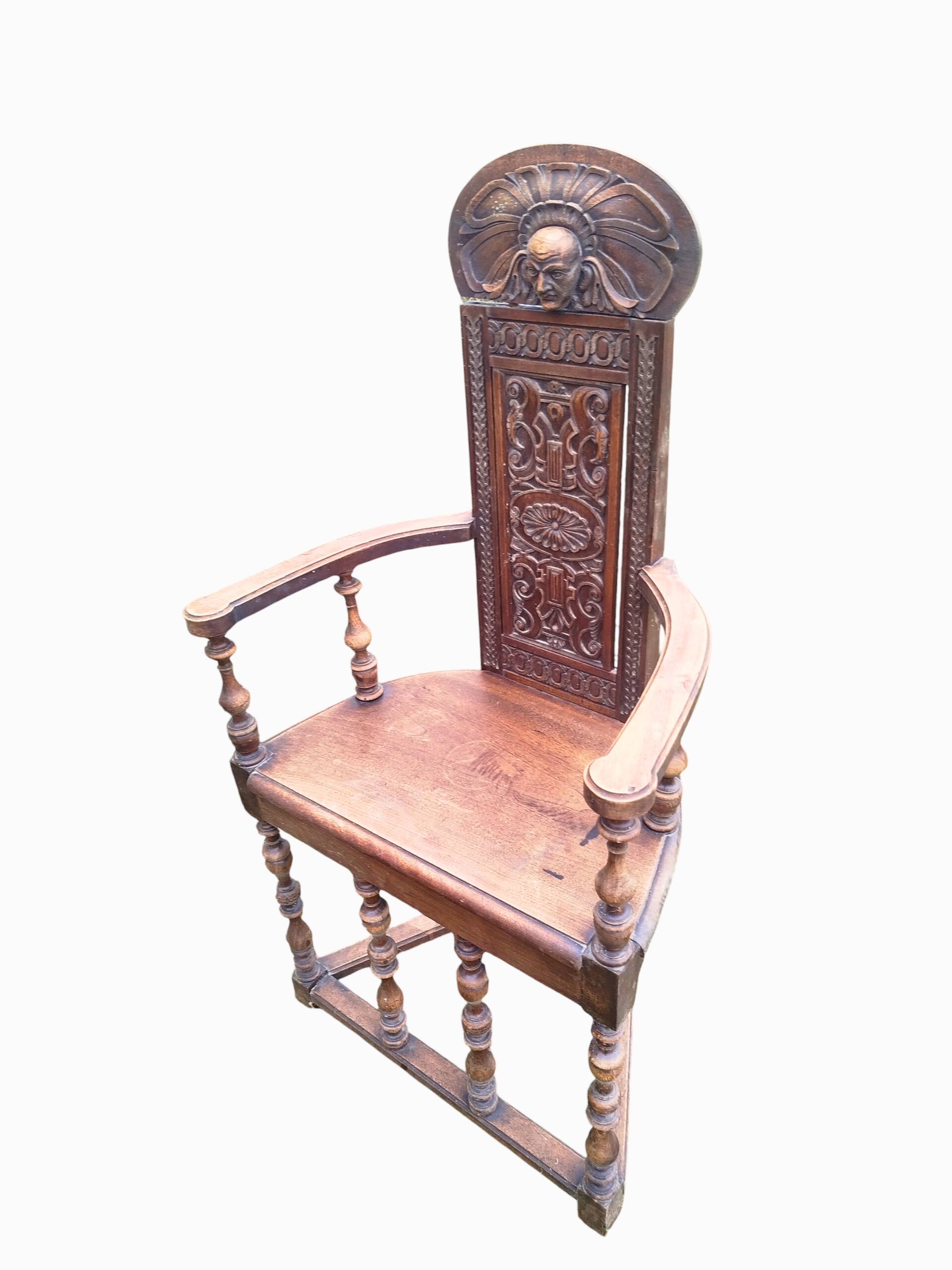 Throne chair in high period style