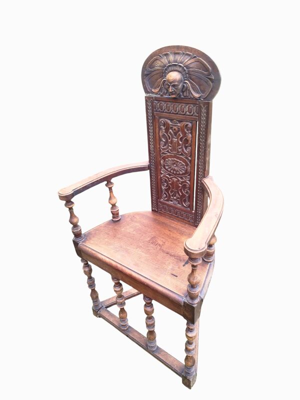 Fauteuil trône style haute époque