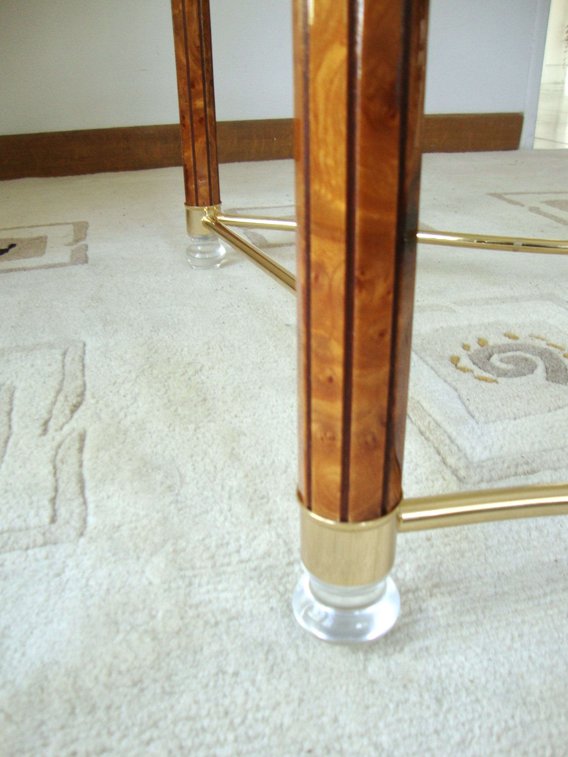 70s oval coffee table