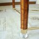 Table basse ovale design années 70