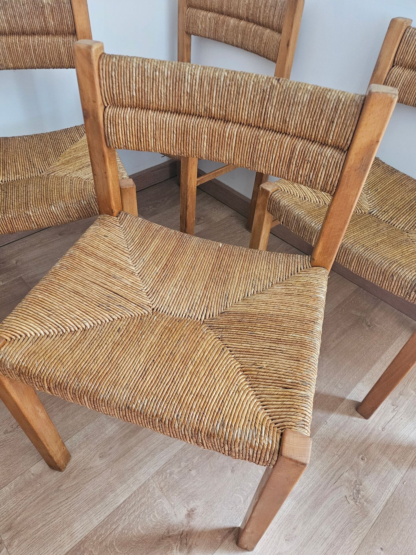 Suite de 5 chaises Pierre Gautier-Delaye, Meubles Week-End, années 60