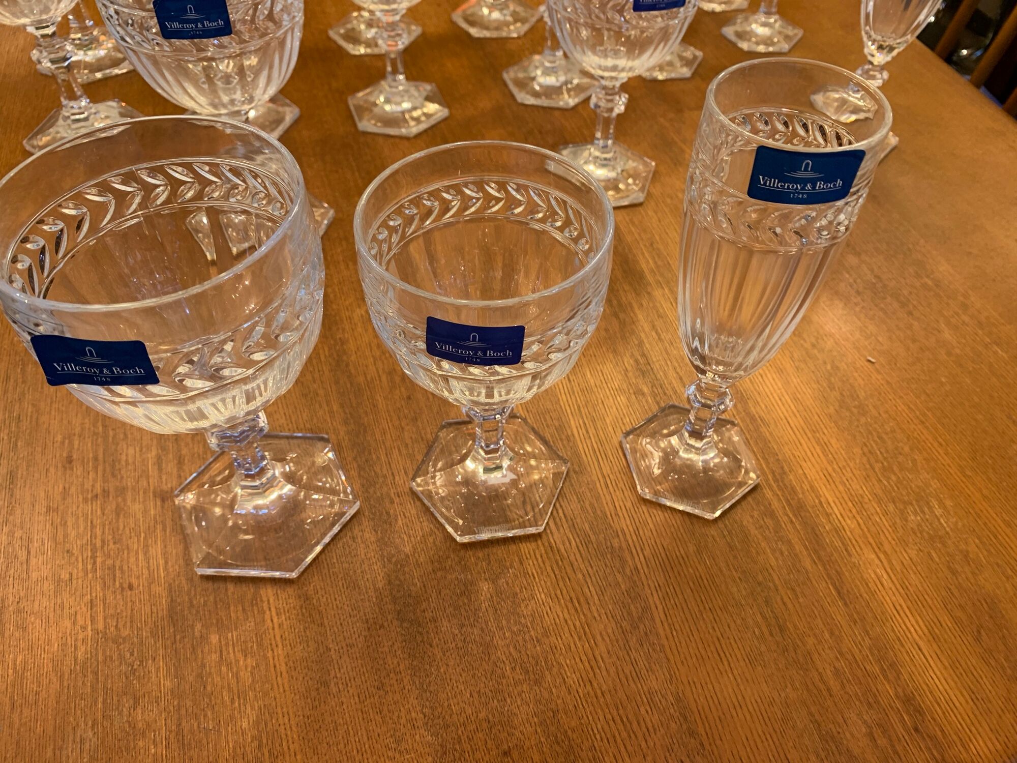 Glass service (18 pieces) Villeroy & Boch 1980s.