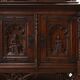Rare large early 19th century hand carved Neo-Gothic cupboard in oak