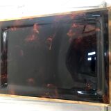 Lucite tray and vintage brass