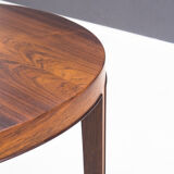 Haslev Møbelsnedkeri round rosewood coffee table by Severin Hansen