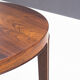 Haslev Møbelsnedkeri round rosewood coffee table by Severin Hansen