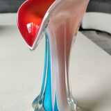 Arum Flower/Jack in the Pulpit Vase. Made of Murano blown glass. Height 20 cm