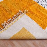 Handmade Moroccan wool rug, 250cm x 150cm, unique piece.