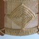 Suspension vintage en jute, teck et corde, 1960