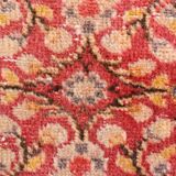 7x9 Red & Yellow Floral Persian Vintage Rug, 206x290Cm