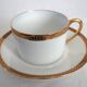 6 cups and saucers Limoges Robert Haviland, mid-20th century