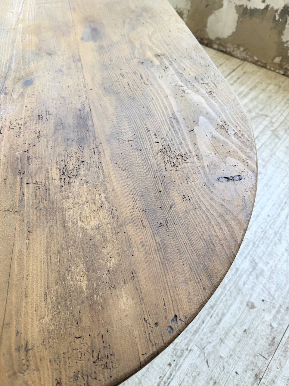 Oval farmhouse table 250cm pine