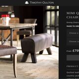 Set of 4 leather Chesterfield dining chairs