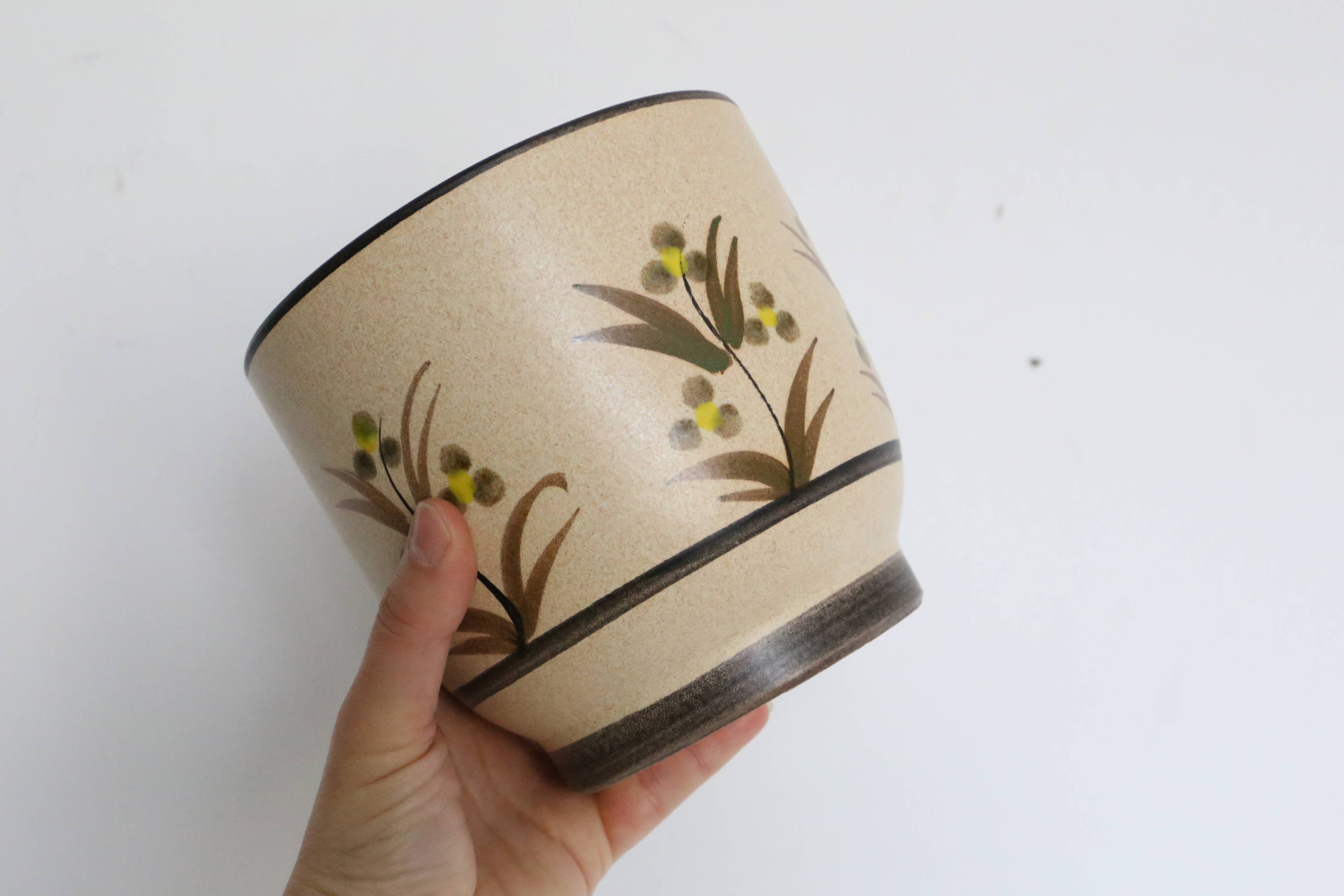 Antique ceramic pot cover, vintage