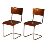 Pair of Bauhaus chair S43 by Mart Stam by Kovona, 1950´s