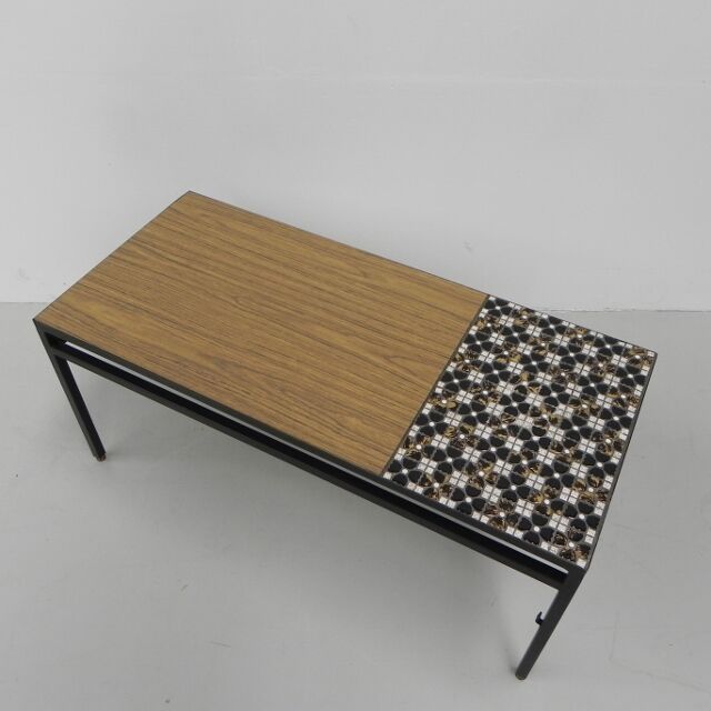Vintage coffee table, tile table