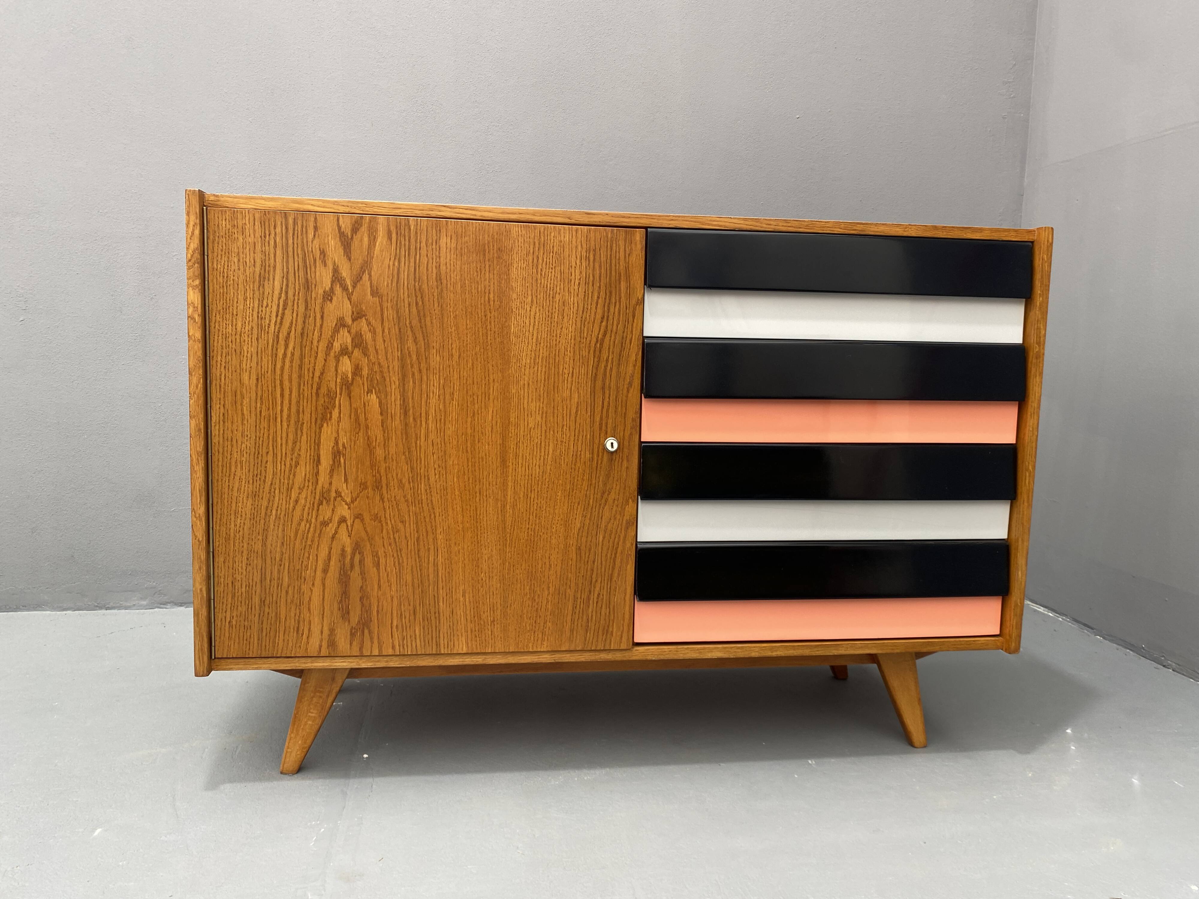 Mid century chest of drawers U-458 by Jiri Jiroutek, Czechoslovakia, 1960´s