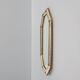Venetian style octagonal mirror marked MGB, Planilux, Cristanola, Spain