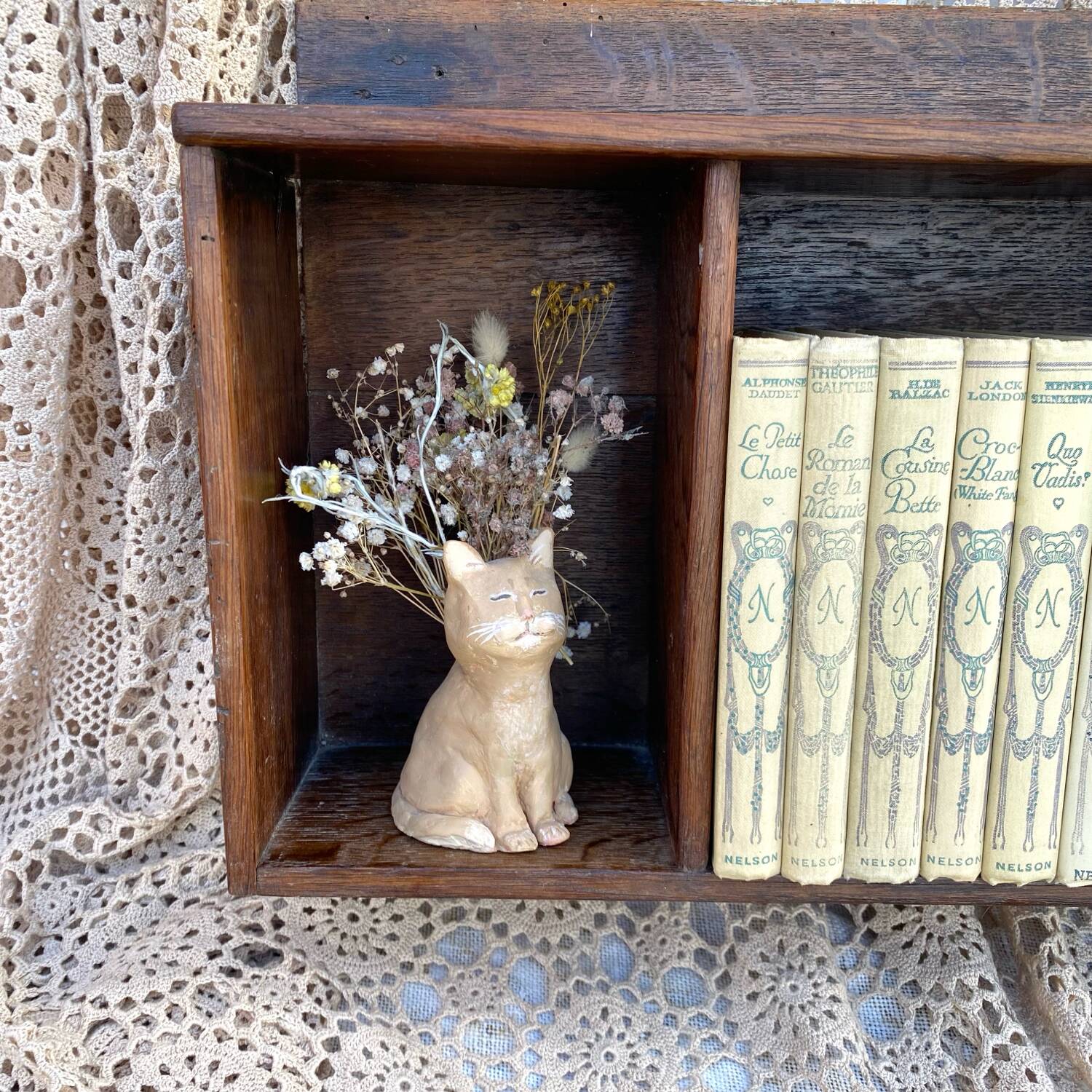 Antique wall shelf