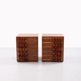 Set of 2 bedside tables Luciano Frigerio, 1970