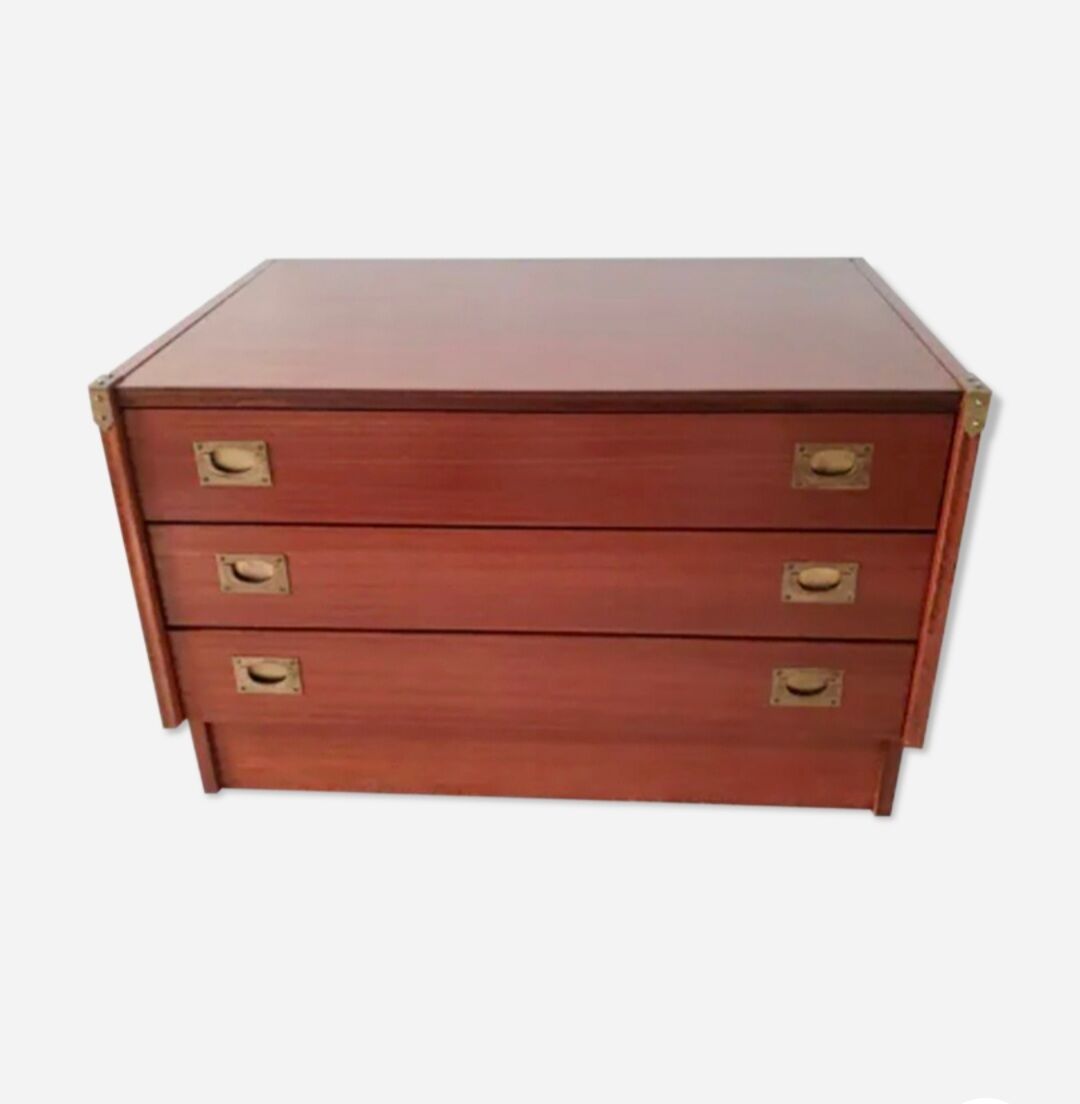 Commode basse style marine