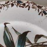 Sanejouand & Graves Clairefontaine plate, polychrome Tavia decoration