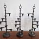 cast iron and brass candelabra by Jens Quistgaard, Denmark 1960's
