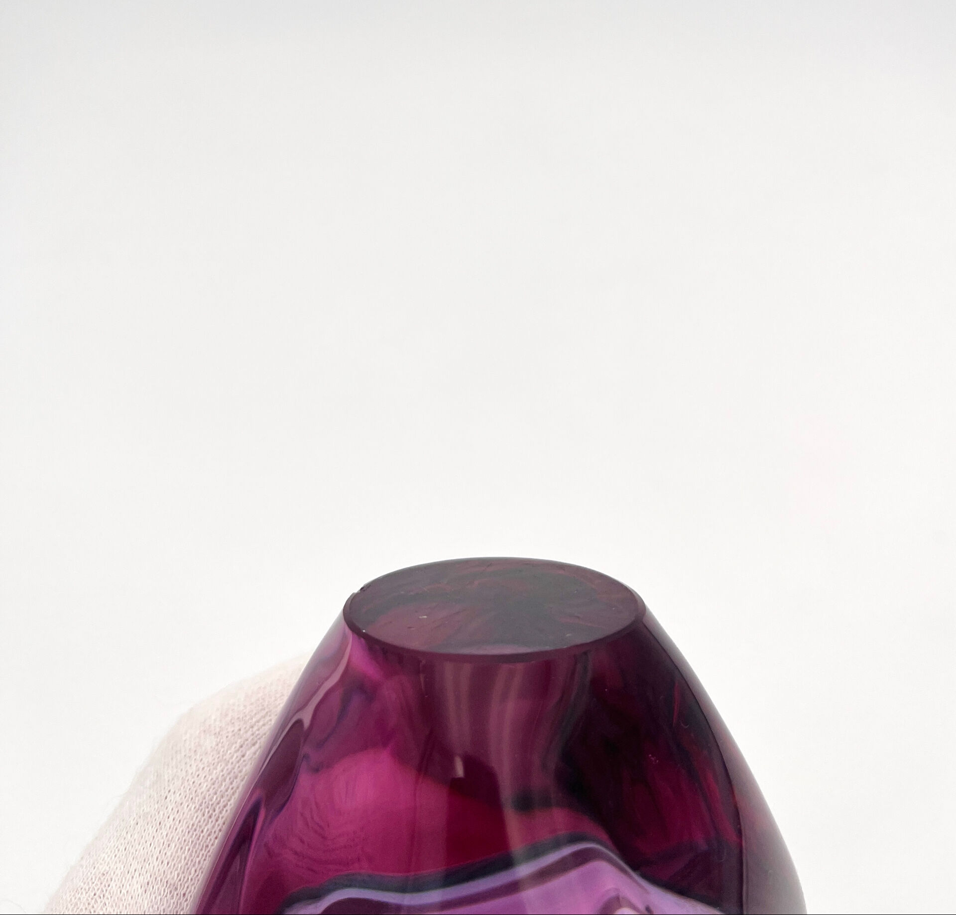 Sommerso Vase Alexandrite Miloslav Klinger ZBS - Vintage Bohemian Glass
