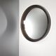 Vintage round mirror - gilac n° 1813 - smoked plexiglass - 1970s