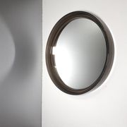 Vintage round mirror - gilac n° 1813 - smoked plexiglass - 1970s