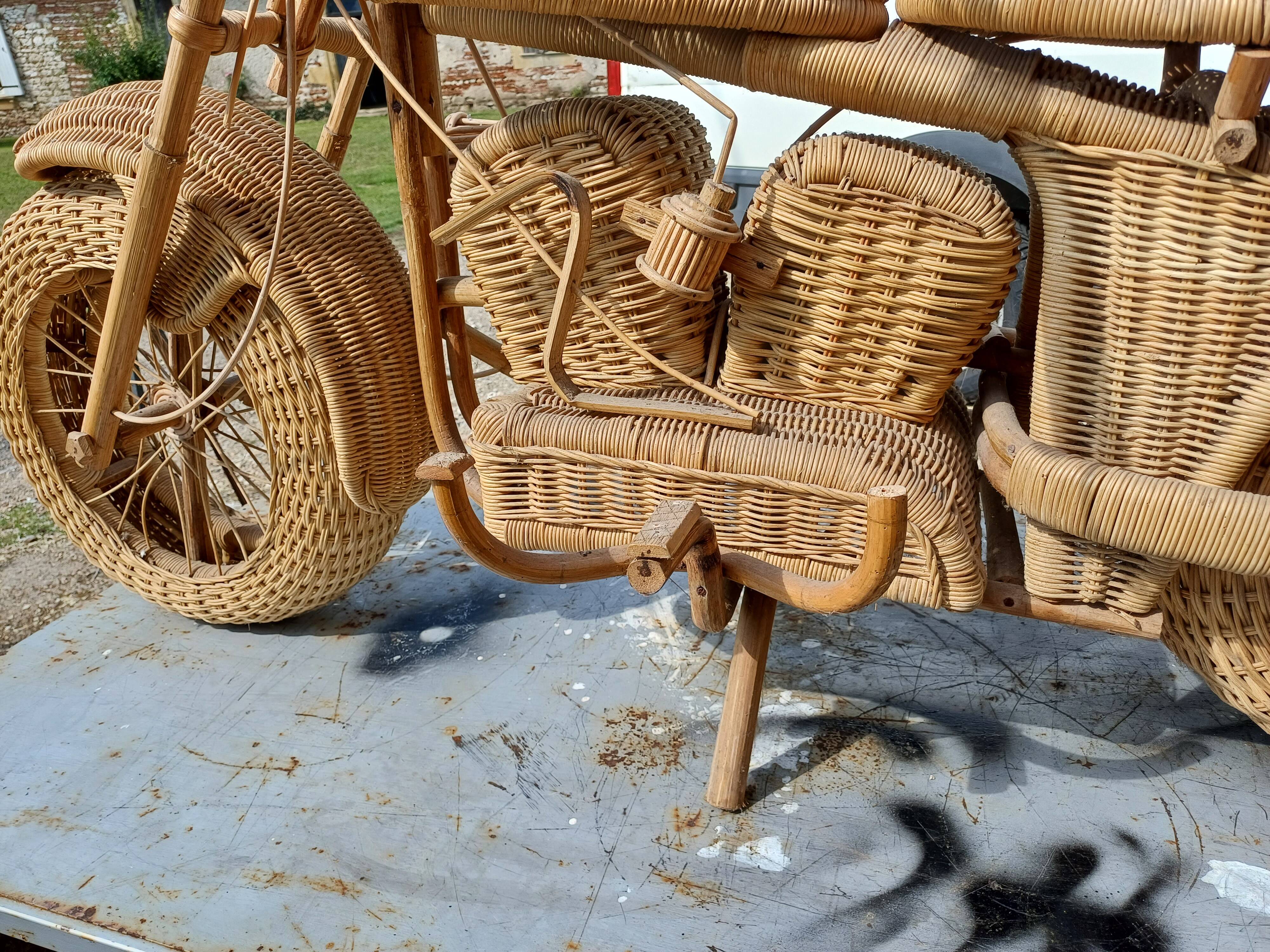 Harley Davidson Wicker Motorcycle by Tom Dixon