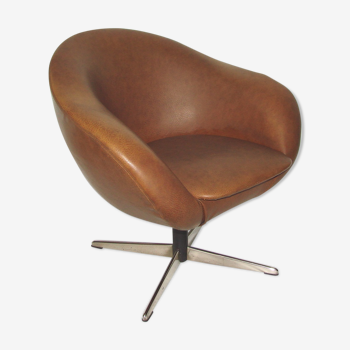 Fauteuil tournant moderniste années 1970