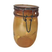 Amber glass jar "The Practice."