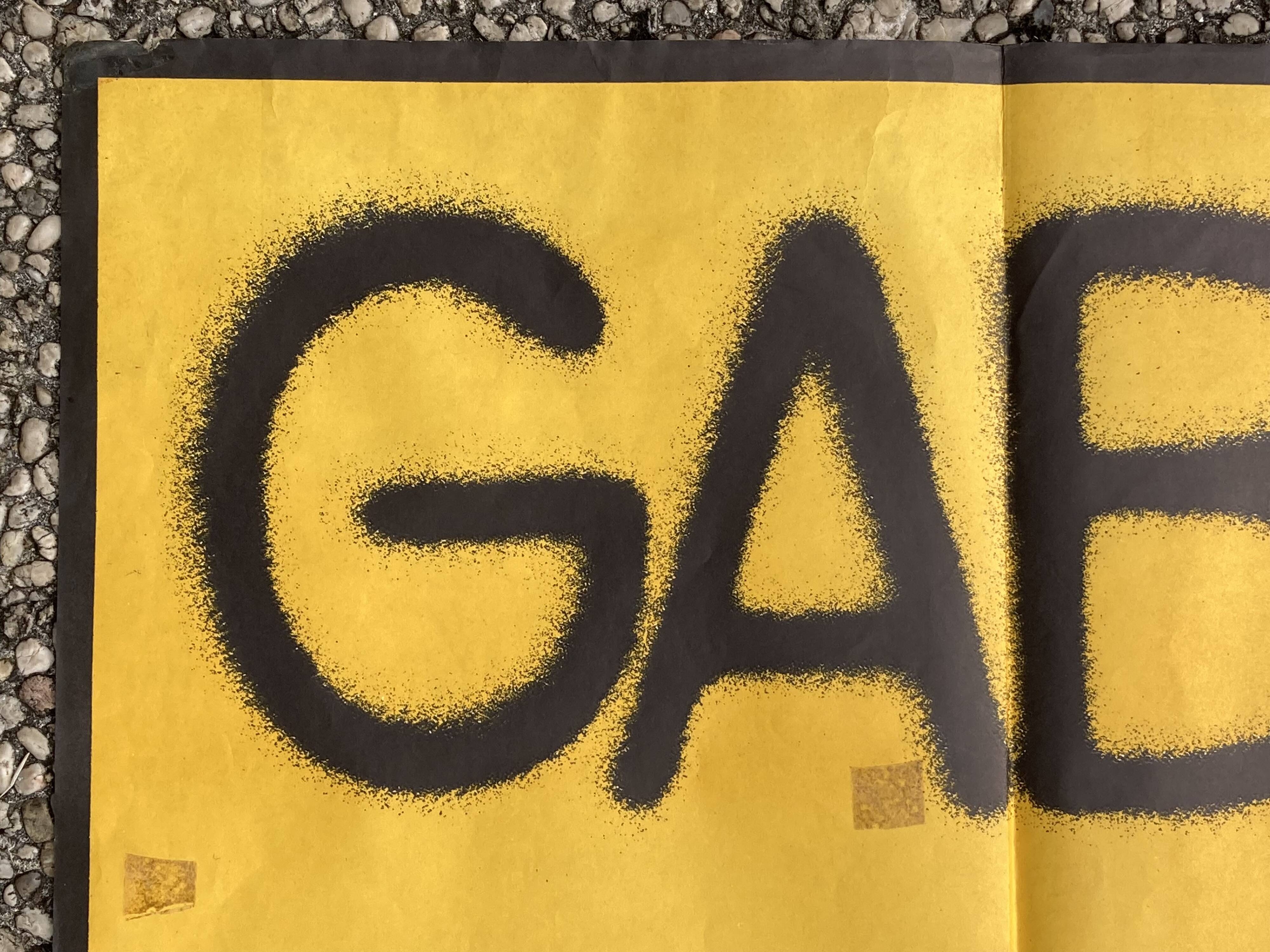 Original movie poster Two Men in the City Alain Delon Jean Gabin