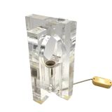Sandro Petti, sculptural lucite table lamp, Maison Jansen France 1970s