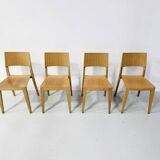 Vintage Danish dining chairs, 1980s, set of 4
