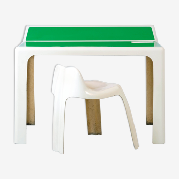 Desk and chair "Study" by Patrick Gingembre 1971 edition Paulus