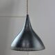 Vintage Italian Black Metal Pendant Lamp