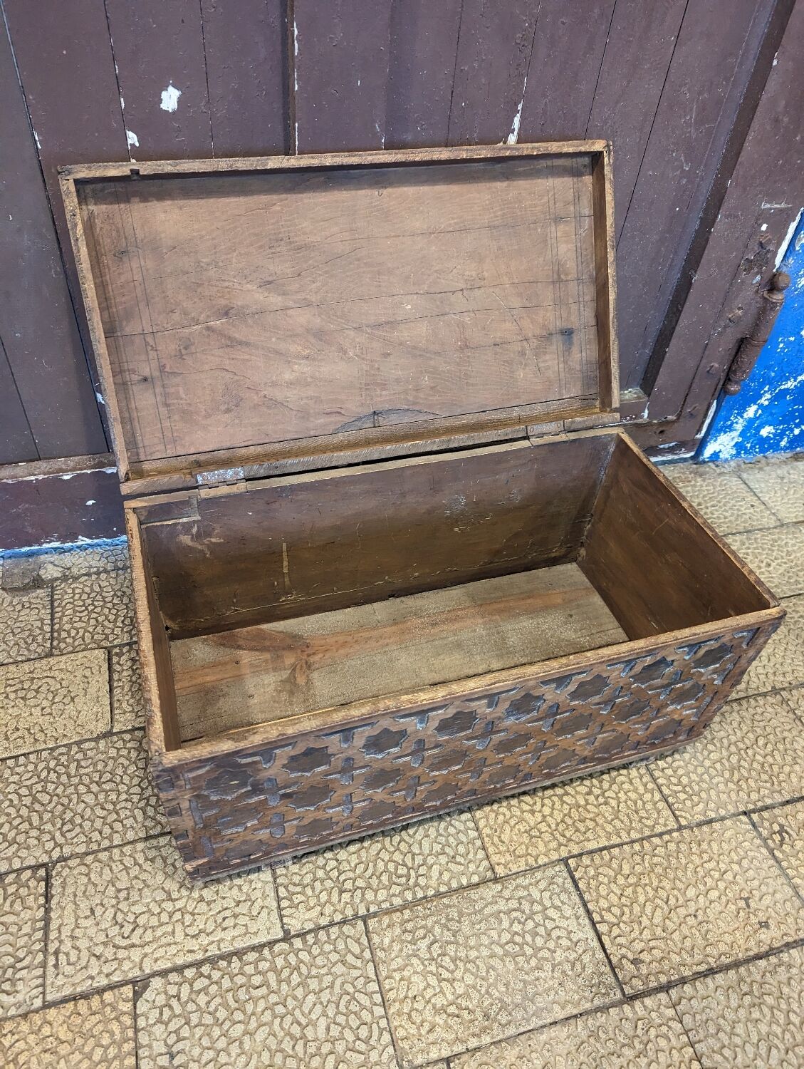 Antique wooden chest