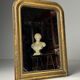 Miroir doré Louis Philippe du 19ème siècle