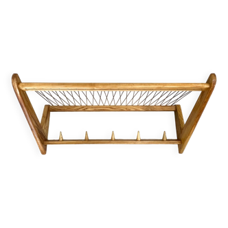 Mid-century Wooden Wall Hanger by ULUV, Czechoslovakia, 1960s