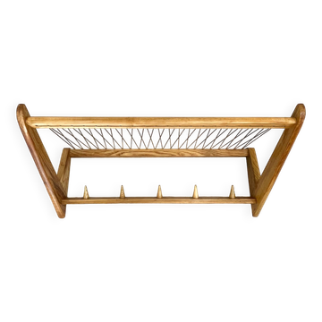 Mid-century Wooden Wall Hanger by ULUV, Czechoslovakia, 1960s