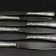 Set of 6 Christofle Marly model table knives – silver-plated – 24.5 cm