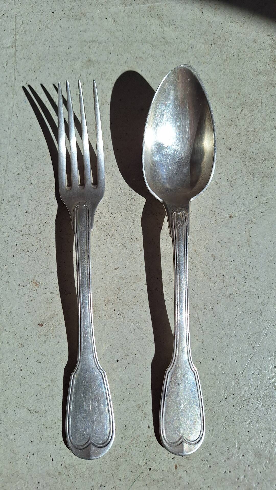 Couverts de table en argent massif Nicolas Pierre Béguin (1840/50)
