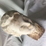 Buste tête en plâtre ancien de mannequin 1930
