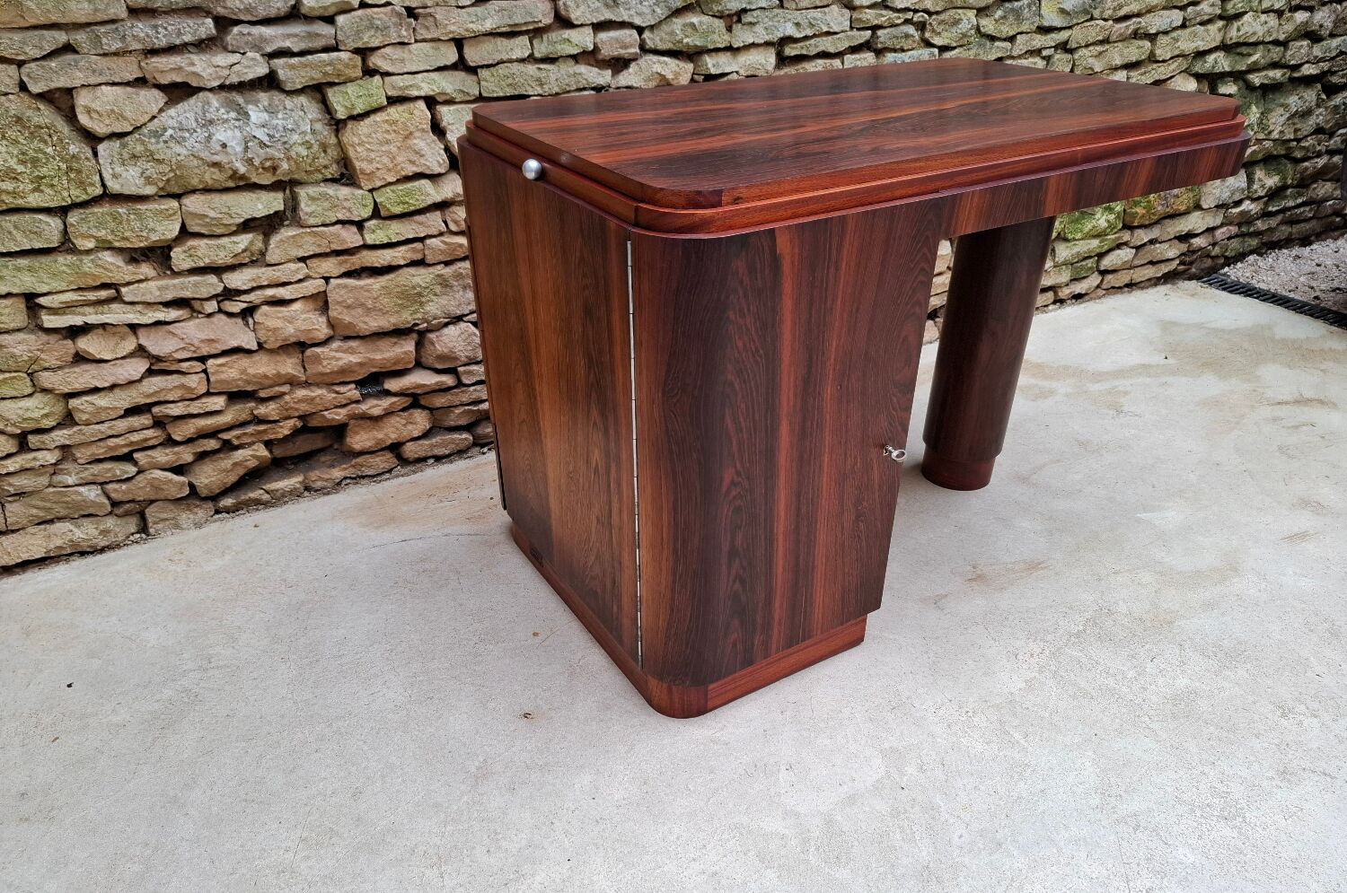 Art Deco Desk in Macassar Ebony