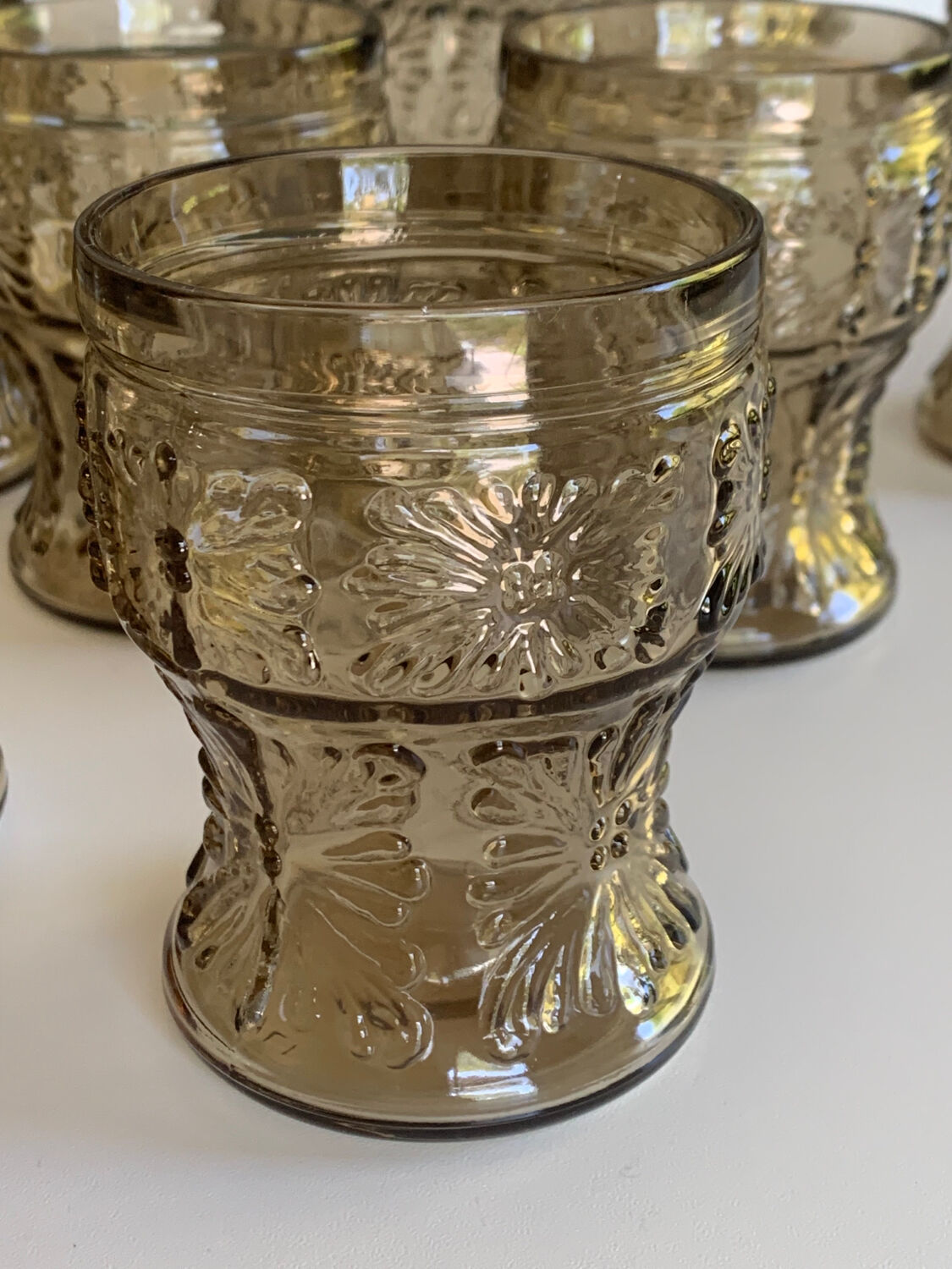 Vintage pitcher glasses