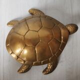 Brass turtle jewelry box