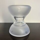 Diabolo design crystal vase from the 80s